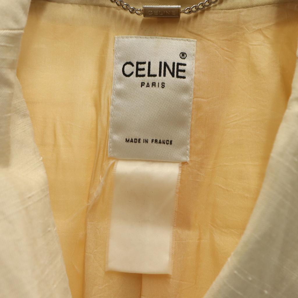 Celine Made In France Chester Coat Beige Women Used