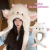 Windproof Lamb Ears Warmer Hat Anti-cold Fluffy Ear Protection Cap Cute Winter Plush Hat  Daily