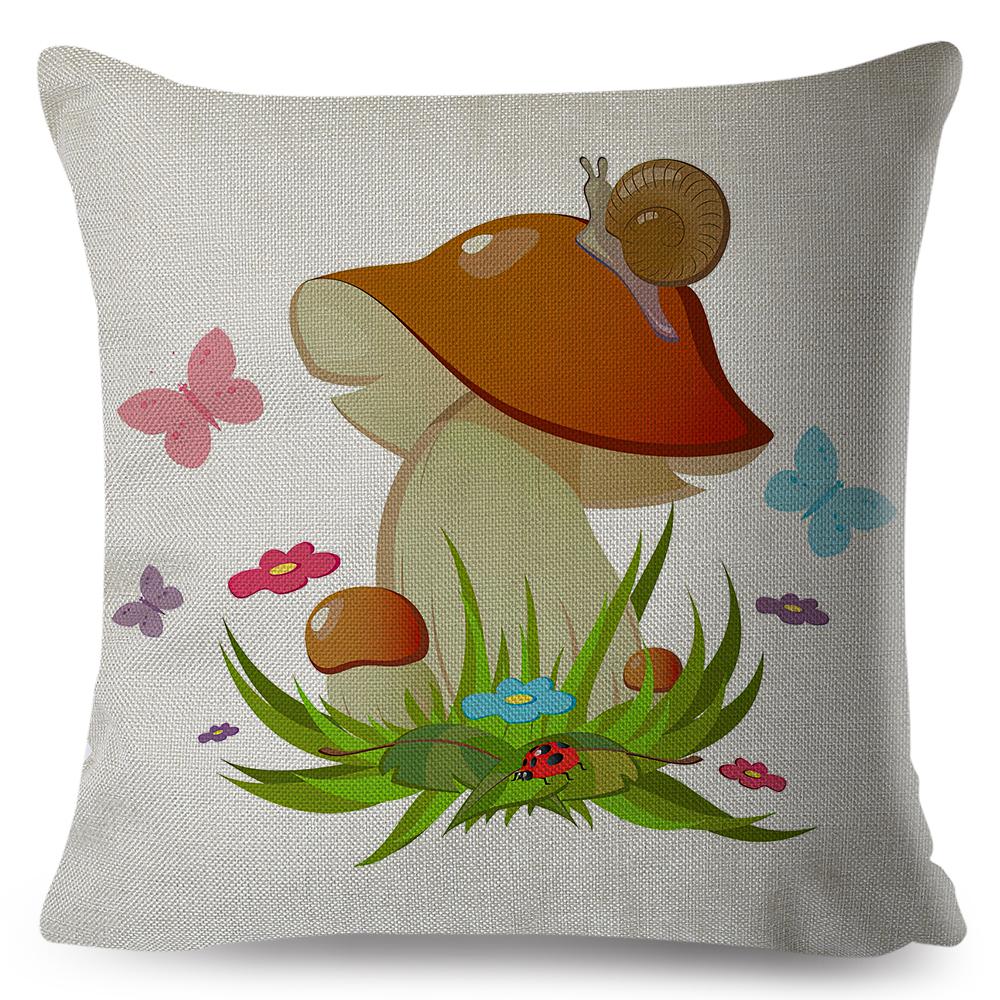 Fairy Tale Forest Theme Cushion Cover Double Sided Living Room Bedroom Decor Pillow Case 40x40cm