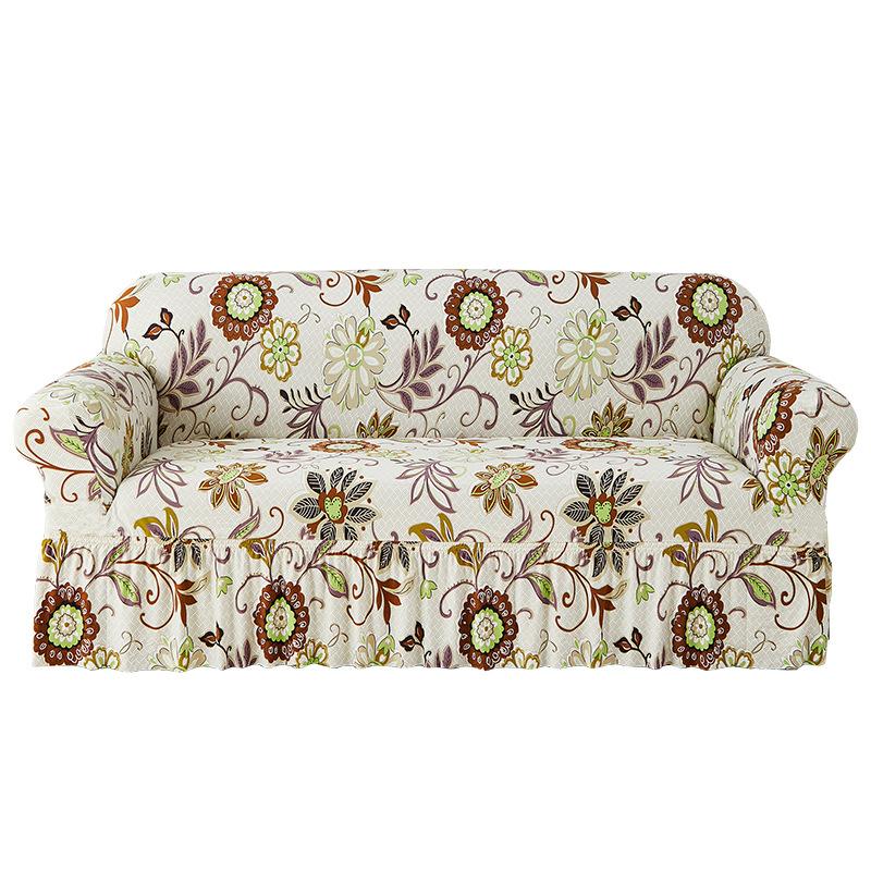 Elastic Sofa Cover All-Inclusive Cover Nordic Style Sofa Cover Non-Slip Fabric Skirt Sofa Cover