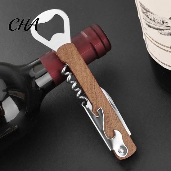Beverage Opener for Beer 3-in-1 Wine And Corkscrew Bottle Opener, Compact Manual Wedding Gifts Groomsmen Tool, Multifunctional Home Kitchen Bar Travel