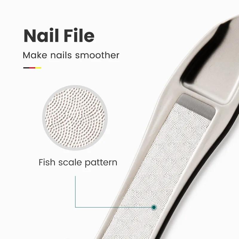 Anti Splash Nail Clippers Stainless Steel Fingernail Cutter Manicure Tools Bionics Design Nail Trimmer