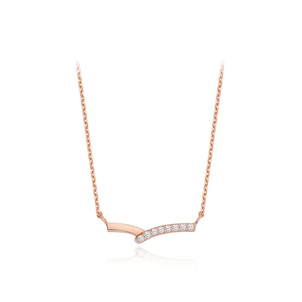 

[Stonehenge]] Silver Line Cubic Necklace Sc25A05E