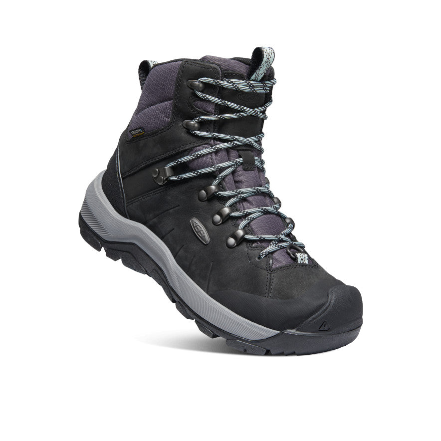Keen Damen REVEL IV MID POLAR Winter-Trekkingstiefel Schwarz/Harbor Gray 24,0 cm