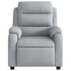 Vidaxl Foldable Massage Armchair, Light Gray, Fabric Upholstered