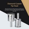 15pcs Diamond Coated Drill Bit Set Tile Marble Glass Ceramic Hole Saw Drilling Bits For Power Tools 6mm-50mm