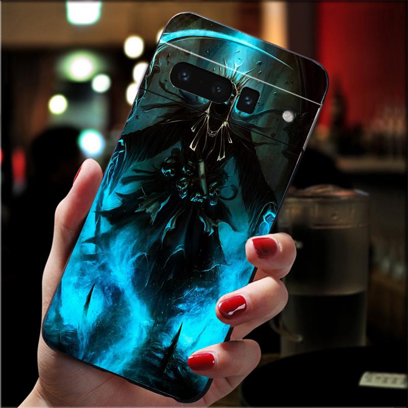 Handyhülle Für Google Pixel 10 9 Pro XL 9A 8 7 6 Pro Pixel 8A 7A 6A Pixel 8 7 6 5 Sensenmann Totenkopf Skelett