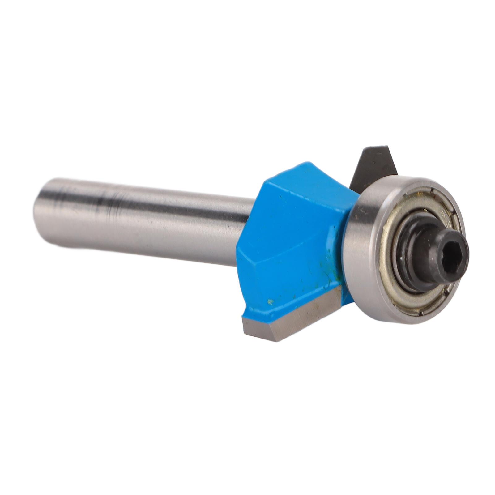 

Router Bit 45 Degree 14in Round Shank Chamfer Tool with Top Bearing for Woodworking14x58