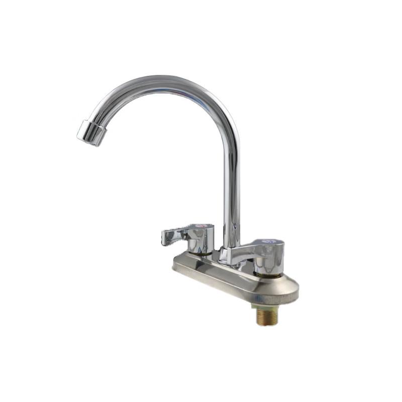 Nai Xin All-Copper Double-Handle Basin Faucet