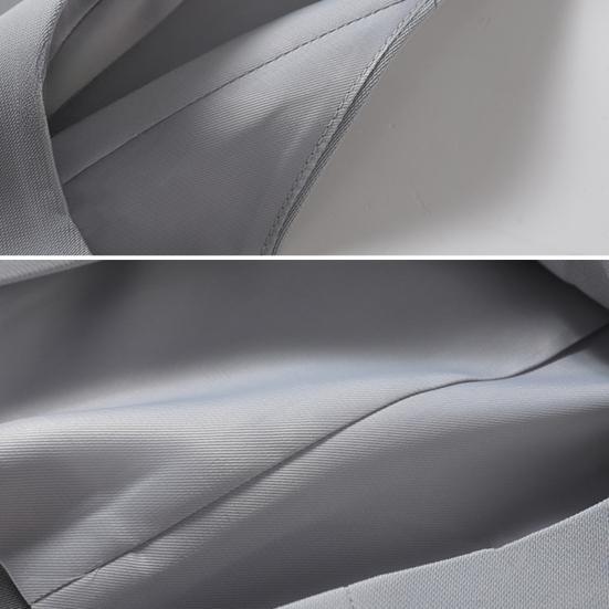 Women Formal Vest V Neck Single-breasted Sleeveless Cardigan Solid Color Loose OL Commute Office Wear Waistcoat Lady Coat