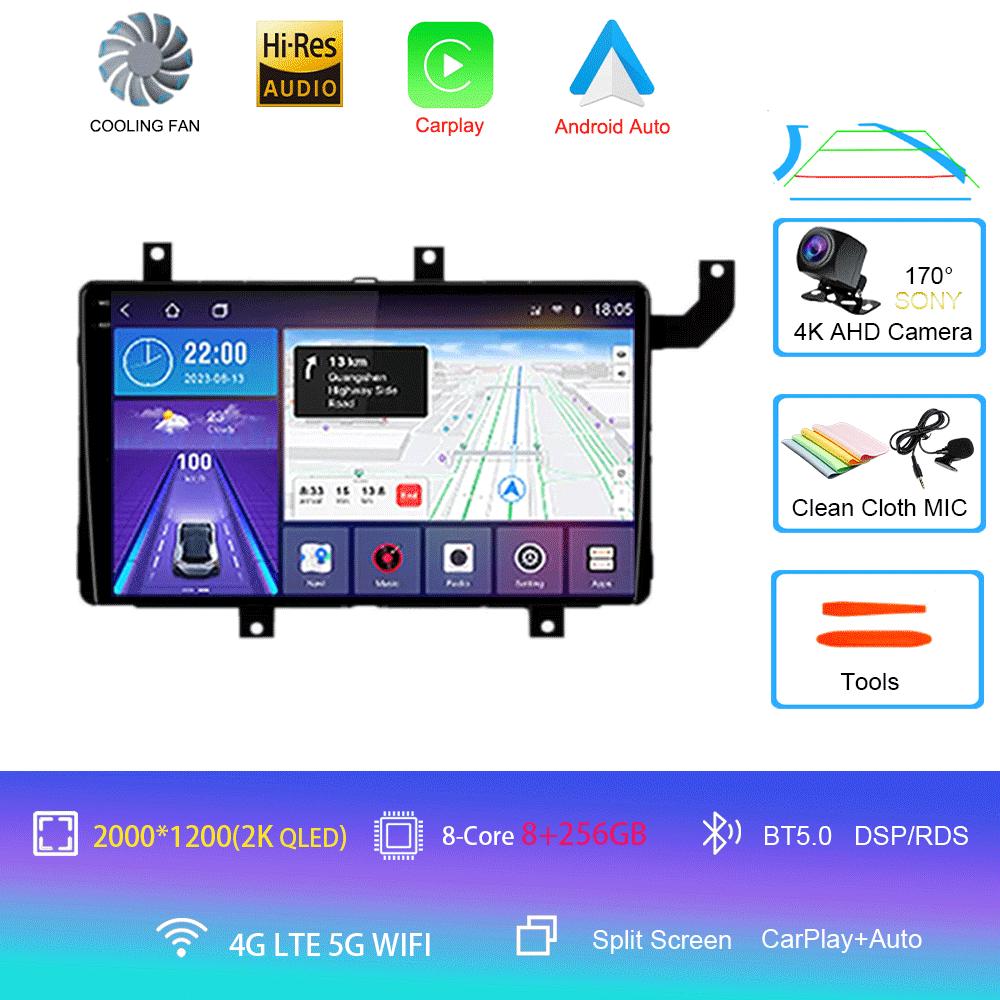 Car Radio Android 14 Carplay Auto For Toyota Tacoma N300 2015-2021 Multimedia Video Player GPS Navigation Stereo Head Unit Audio