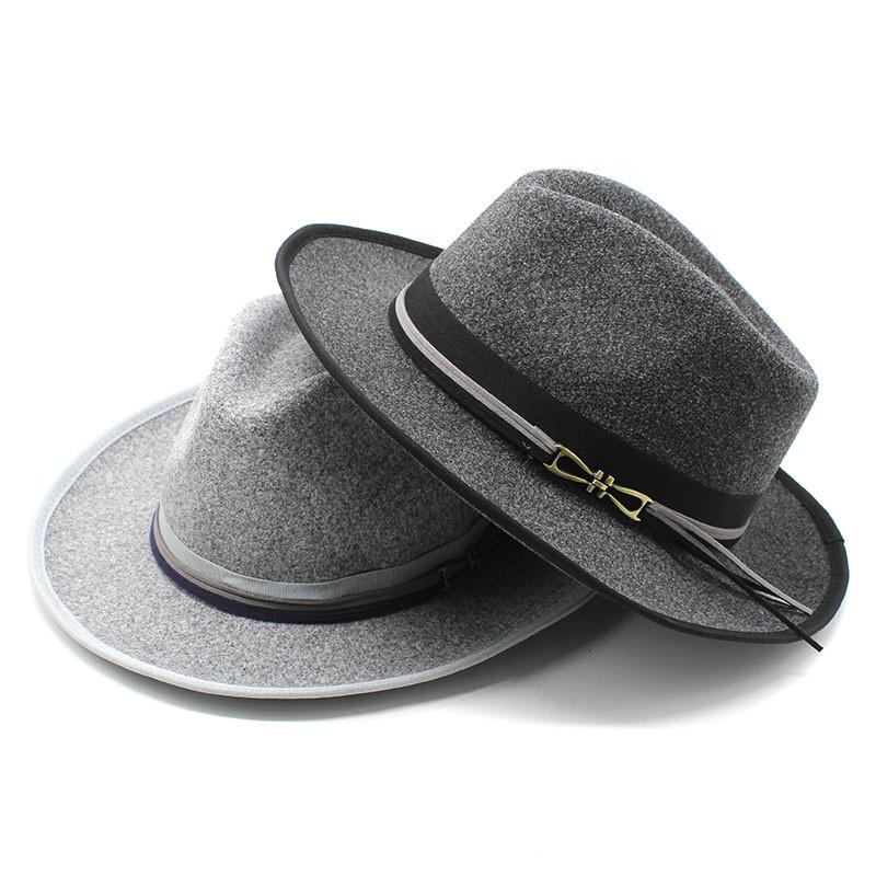 Classic Wool Felt Bowler Hat For Men With Sun Protection And Breathability