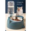 2 In 1 Pet Feeding Bowl Set Automatic Water Dispenser Anti-overflow Detachable for Small Dogs Cats Pet Grooming Shop Use