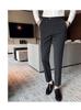 Men's Slim Fit Striped Three-Piece Suit for Wedding or Business Wear