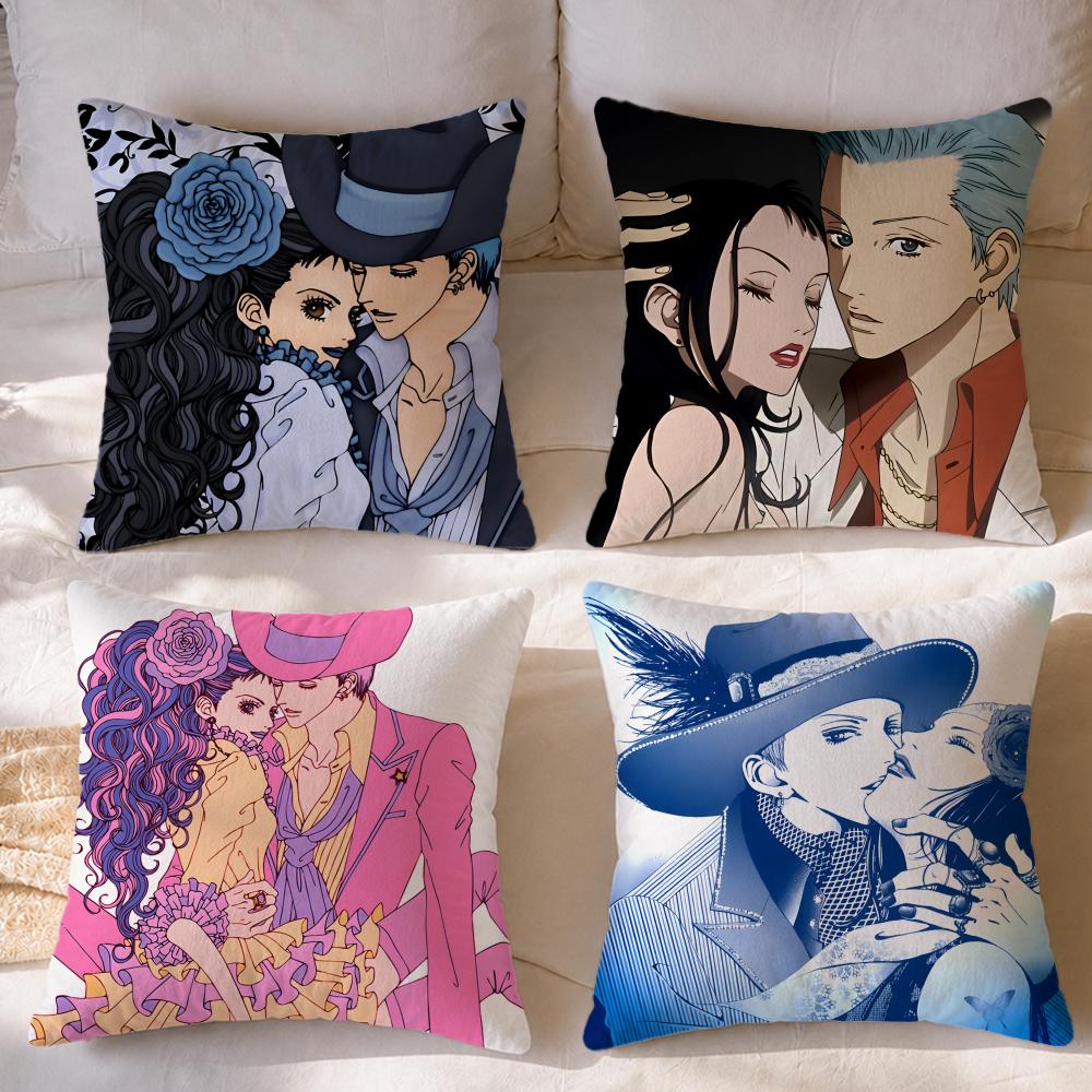 Anime Paradise Kiss Cushion Cover Short Plush Cushion Cover Double Sided Print Washable Sofa Pillowcase Home Decor Gift