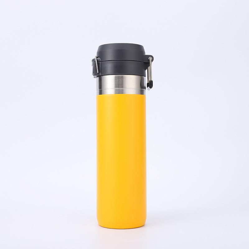 800Ml bounce cover small mouth stainless steel water bottle outdoor sports thermos cup high quality student portable cup