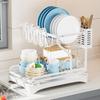 2tier Dish Rack,2tier Dish Drying Rack with Storage Rack,2tier Kitchen Organizer and Storage for Tableware,dish Storage Rack