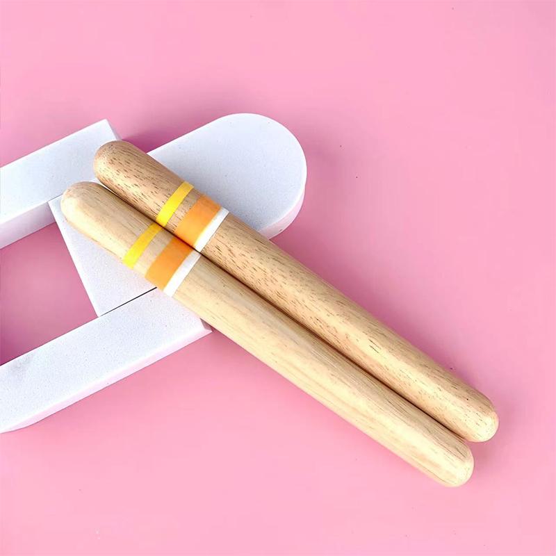 Classic Rhythm Sticks Wooden Drum Sticks Percussion Instrument Children Musical Toy Rhythm Learning
