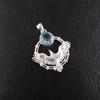 Sky Blue Topaz Gemstone 925 Sterling Silver Jewelry Pendant 1.43" Gift For Mom CP-38-3