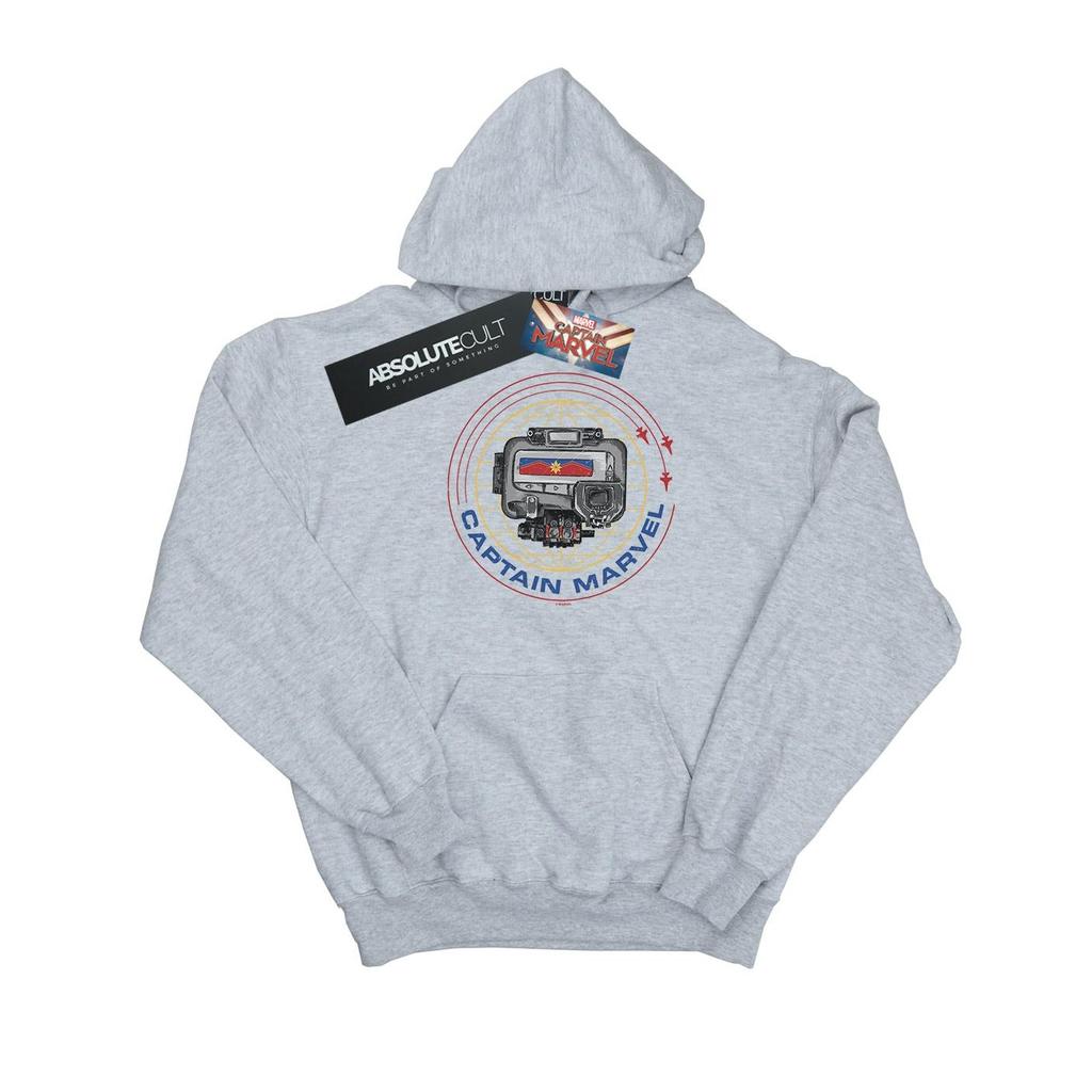 Marvel Boys Captain Marvel Pager Hoodie