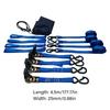 High Capacity Ratchet Tie Down System 2200Lbs Load Padded Handle Design Weather Resistant For Cargo Transport