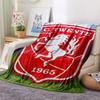FC. Coperta in Flanella Twente, Alta qualità, Confortevole per Tutte le Stagioni, Decorazione per la Casa, Calore e Comfort
