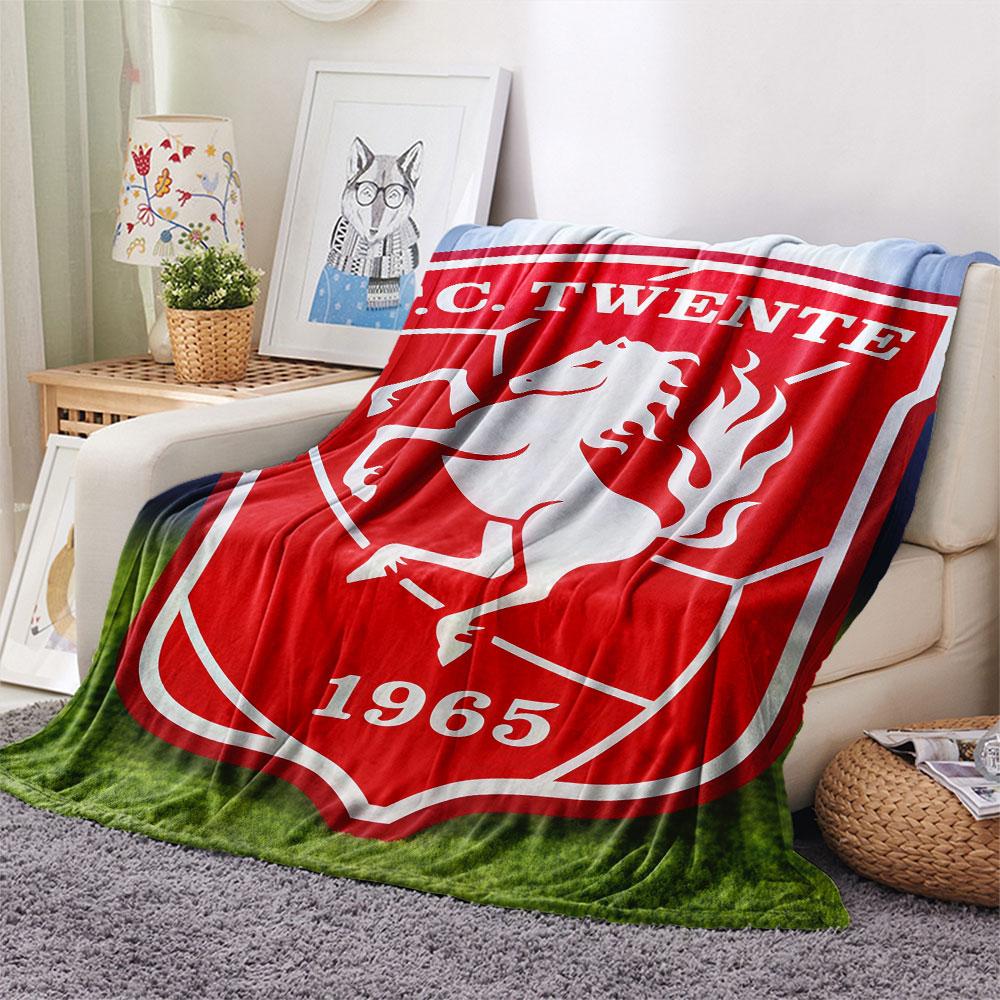 FC. Coperta in Flanella Twente, Alta qualità, Confortevole per Tutte le Stagioni, Decorazione per la Casa, Calore e Comfort