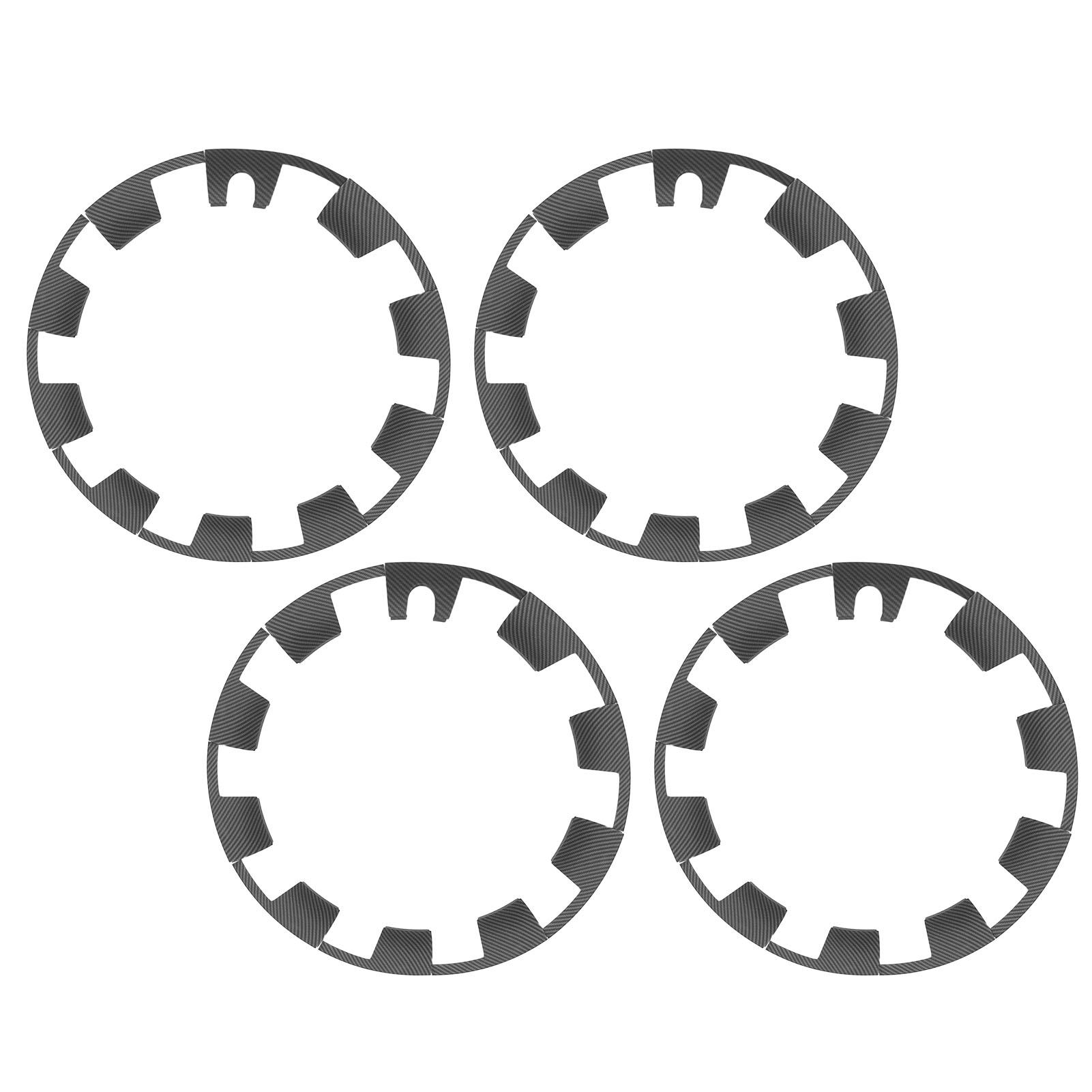 

40 шт. накладка на колпак ступицы с карбоновым узором, защитные наклейки на колпак ступицы колеса, сменные наклейки для Tesla