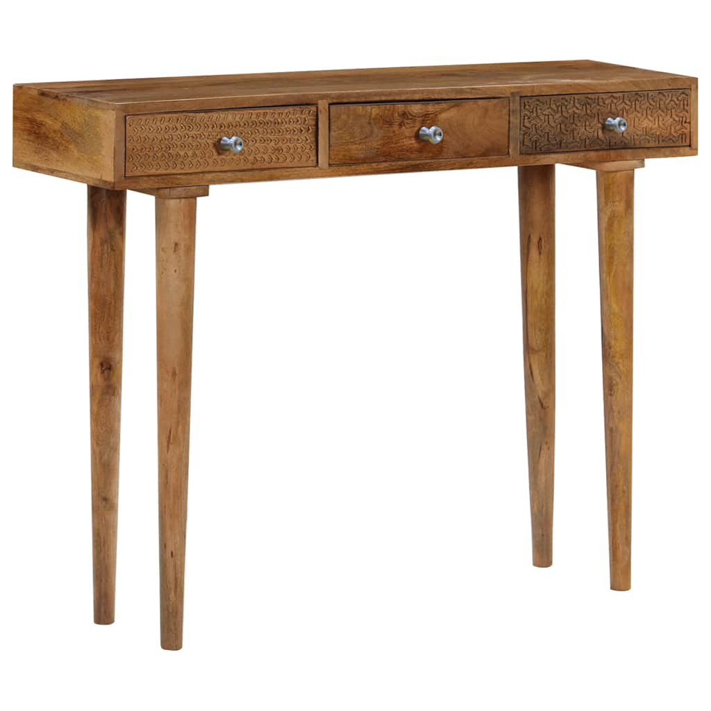 Mango Wood Console Table Solid 102 x 30 x 79 cm
