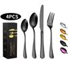 4-piece Set of Stainless Steel Cutlery Knife and Fork Spoon Western Steak Knife and Fork