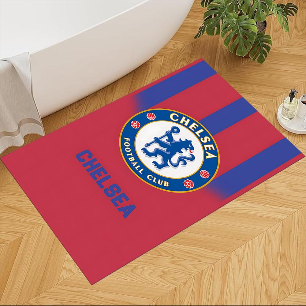 Chelsea Football Club Pride Washable Door Mat Soft Plush Stain-resistant Surface Doormat Elegant Luxury Rug Wedding Party Gift