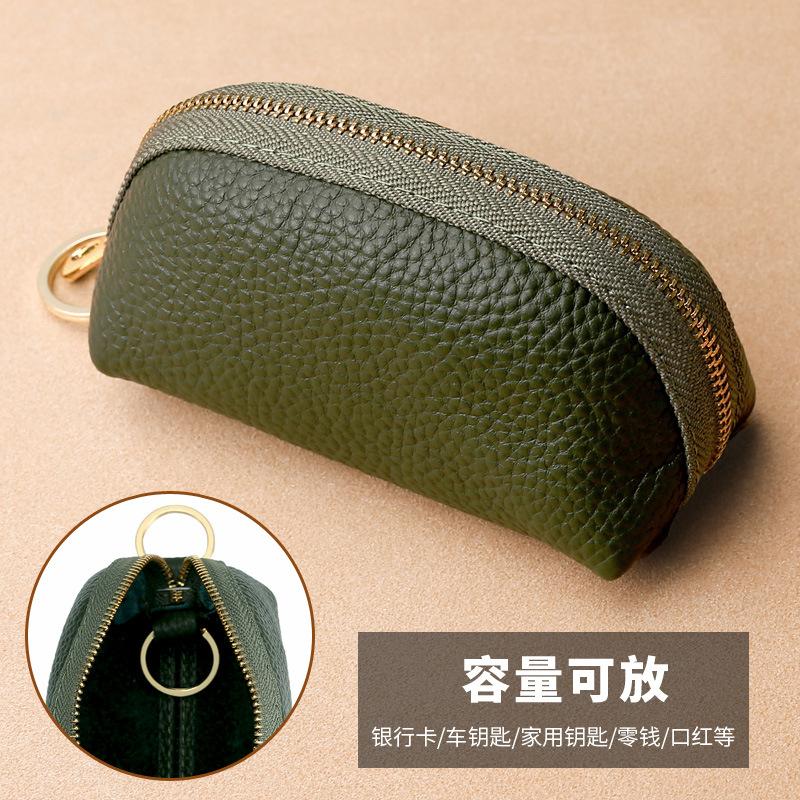 Hot PU Leather Simple Large Capacity Universal Car Key Bag for Women, Compact Storage Mini Key Bag Cover, Cute for Home Use