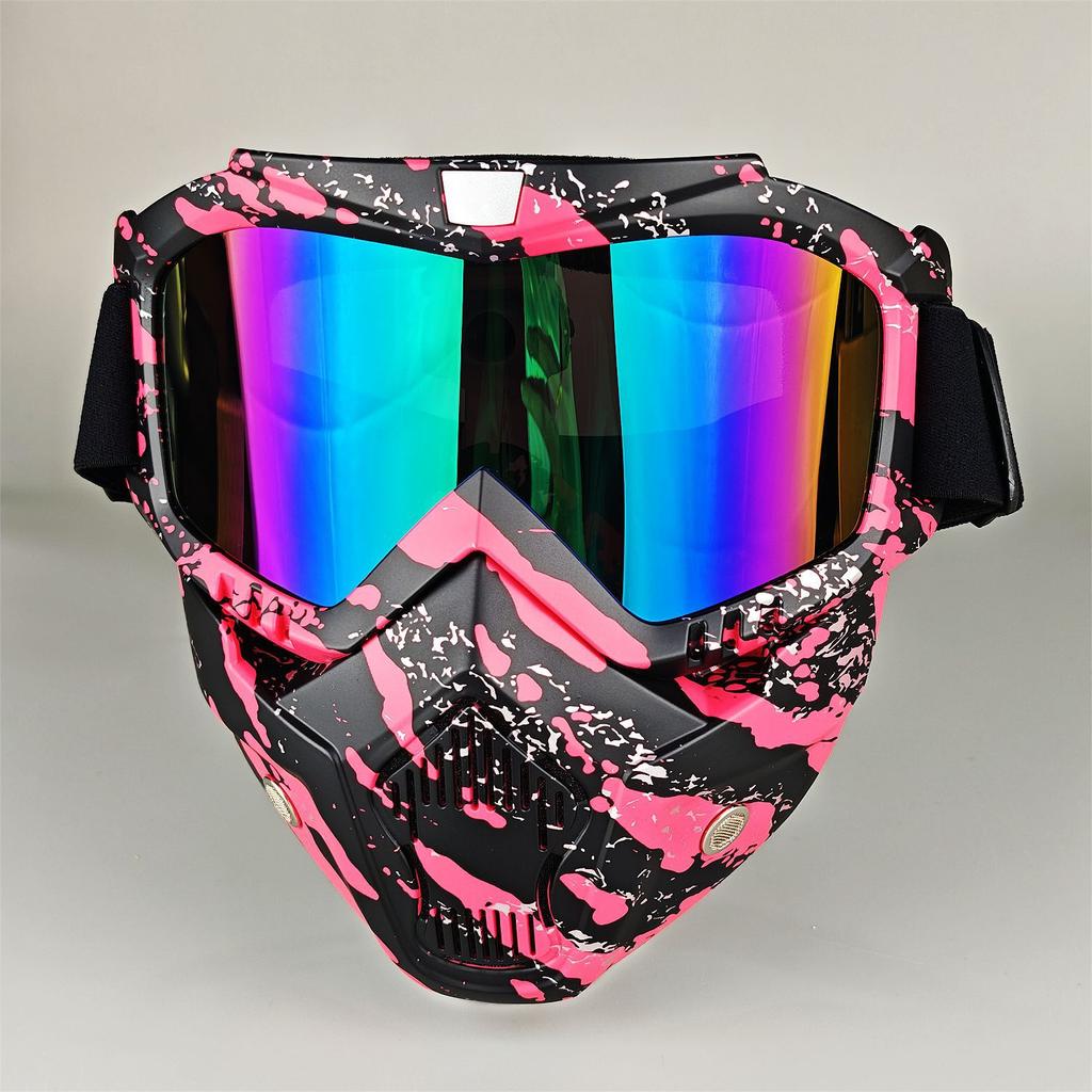 Moto Snow Goggles Mask UV400 Outdoor Riding Men's Windproof Sand Goggles Helmet Mask Mask