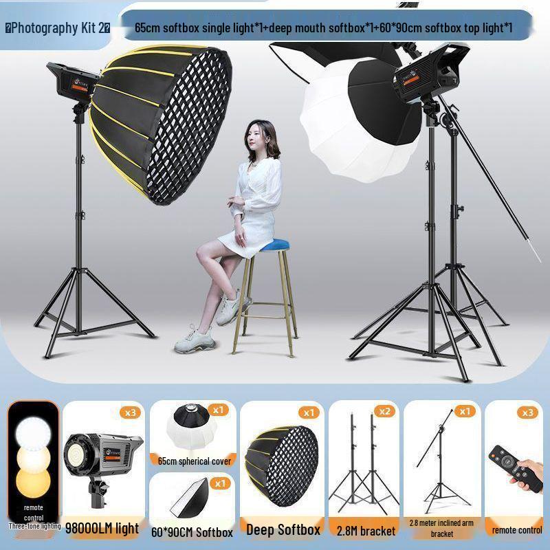 Pro LED Parabolic Softbox for Indoor Photography and Live Streaming