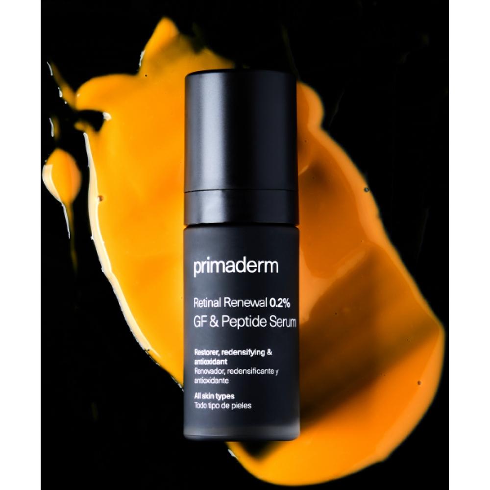 Primaderm Primaderm Serum z Czynnikiem Wzrostu i Peptydami Odnawiające Retinal 30ml 0.1 0.2