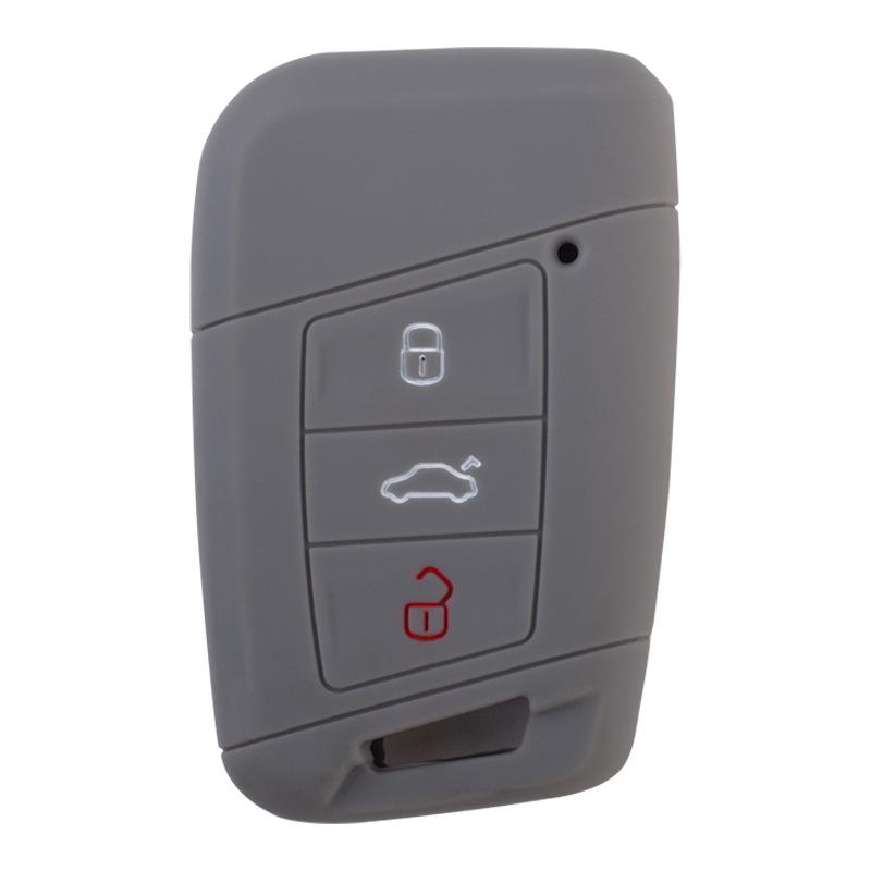 Suitable for Volkswagen CC Weilan 3-button Silicone Key Bag Magotan B8 Passat Arteon Key Cover Remote Control Cover
