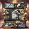 Albatross Collection 2D Flat Pattern Flannel Blanket, High Quality All Seasons, Home Decor, Warmth and Comfort, Perfect for Christmas Gifts.