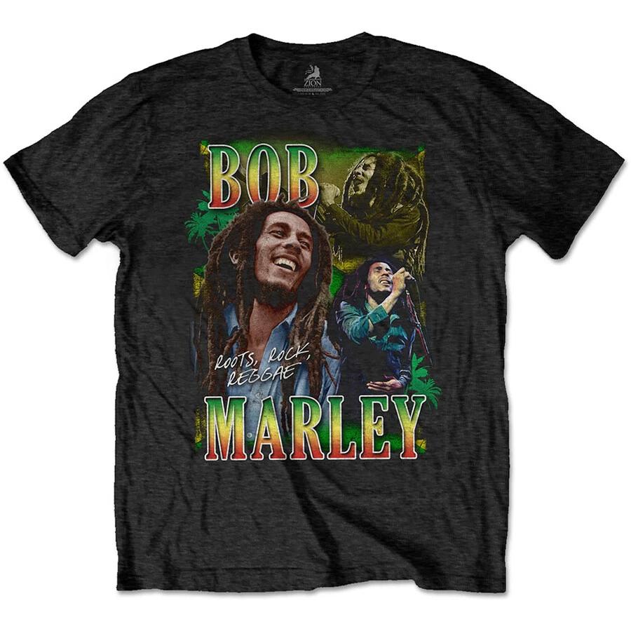 Bob Marley - Roots, Rock, Reggae Homage - Black t-shirt XL