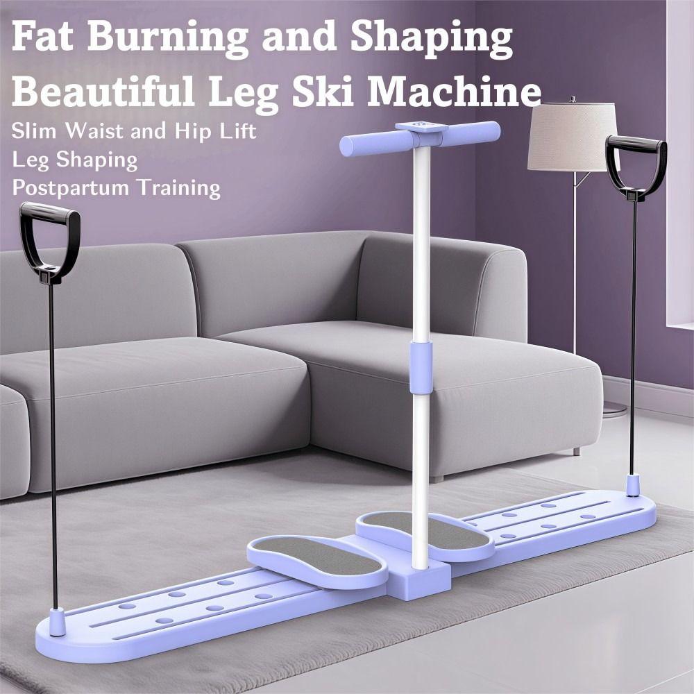 

with Timer Ski Machine Thin Legs Hip Leg Trainer Upgraded Muscle Training Device Home Fitness 1 × Leg Massager