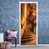 Spray Pattern DIY Door Wall Stickers Home Decor Living Room Children Room Porch Removable Waterproof Self-adhesive Wall Paster
