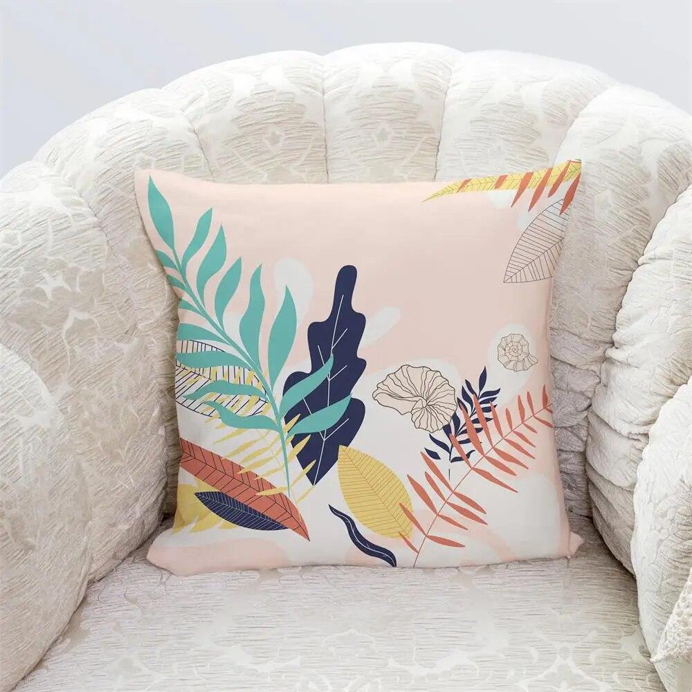 Bedroom Living Room Home Cushion Cover Geometric Abstract Pillowcase Modern Office Decor