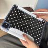 Custodia Buckle per iPad Pro 2021 - Pois a sei colori con design a cuoricini femminili