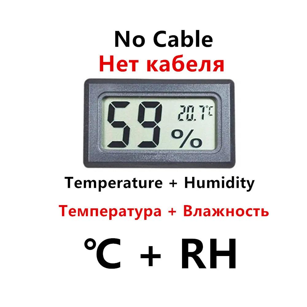 Mini LCD Digital Termometer Hygrometer Temperatur Inomhus Bekväm Temperatursensor Fuktighetsmätare Mätinstrument Kabel
