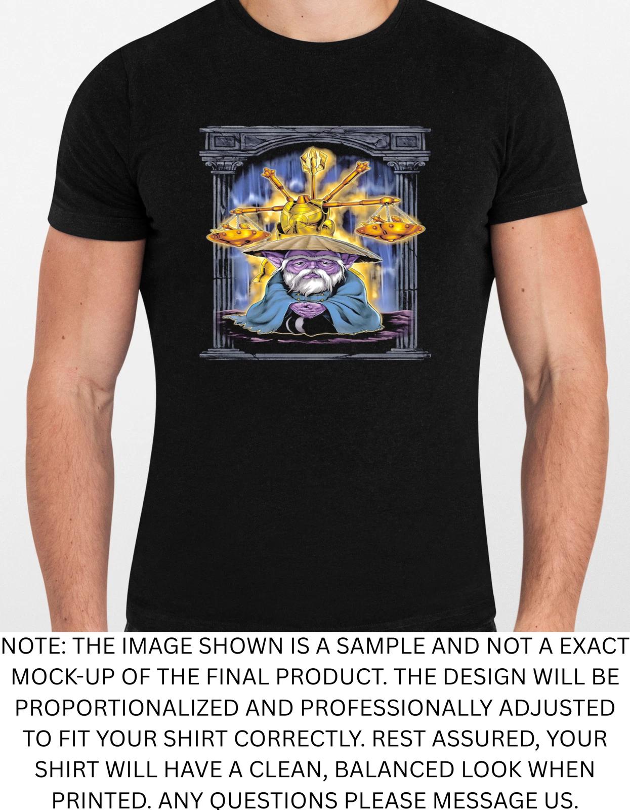 Men s and Women s T-shirts Mystical Wizard With Scales Graphic L