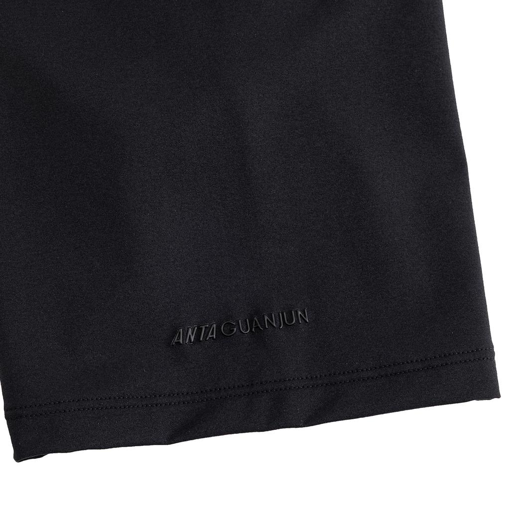 Anta Champion Breathable Mens Short Sleeve Polo Shirt Men Polo Shirts Basic-Black 152620157-2