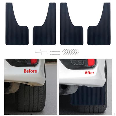 Car Mud Flaps Mudflaps Scratch Resistant Automotive with Screws No Collision Splash Guards for Truck