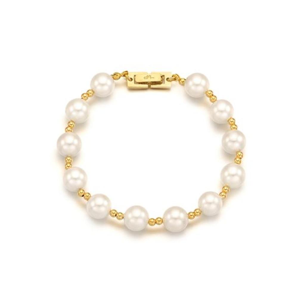 Plump 8mm Yellow Gold Pearl Bracelet (S) OTB1229S8PYI