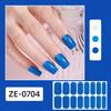 Glitter Nail Polish Strips with File Easy Apply Remove Self Adhesive Women Full Nail Sticker Home Manicure DIY Nail Art Decoration Wrap