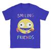 Vintage Smiling Friends Cartoon TShirt Unisexs Round Neck Short Sleeve Top Tee  Cotton Summer Clothes
