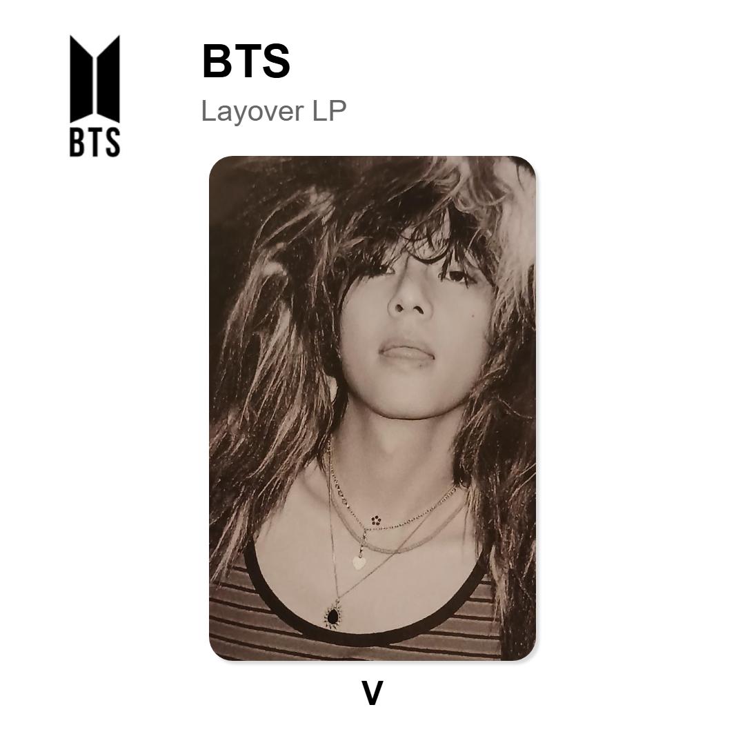 BTS V Layover LP Official Photocard V